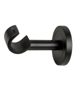 1 SUPPORTO NERO MONOBLOCCO FISSO APERTO PER TUBO TENDE DIAMETRO 20 MM