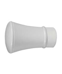 2 POMOLI BIANCO A TROMBA TERMINALE PER TUBO TENDE DIAMETRO 20 MM