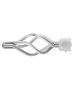 1 POMOLO CIORCIOLA BIANCO TERMINALE PER TUBO DIAMETRO 20 MM