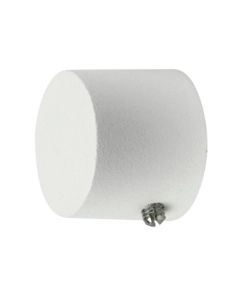 2 POMOLI BIANCHI A TAPPO TERMINALI PER TUBO TENDE DIAMETRO 20 MM