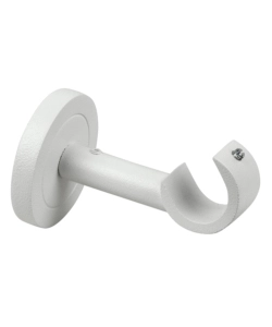 1 SUPPORTO BIANCO MONOBLOCCO FISSO APERTO PER TUBO TENDA DIAMETRO 20 MM