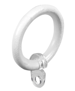 8 ANELLI BIANCHI PER TUBO TENDA DIAMETRO 20 MM