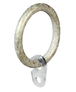 8 ANELLI AVORIO ORO PER TUBO TENDA DIAMETRO 20 MM