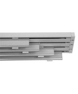 BINARIO BIANCO DA 250 CM 4 VIE PER TENDE A PANNELLO DA 70 CM