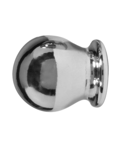 2 POMOLI BOCCIA CROMATI TERMINALE PER TUBO TENDE DIAMETRO 13 MM