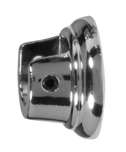 2 SUPPORTI LATERALI CROMATI PER TUBO TENDE DIAMETRO 13 MM