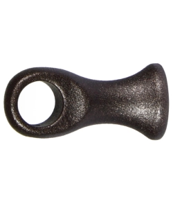 2 SUPPORTI DA 50 MM COLORE RUGGINE PER TUBO TENDE DIAMETRO 13 MM