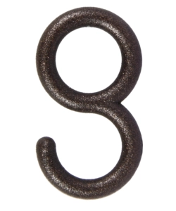 4 ANELLI CON GANCIO COLORE RUGGINE PER TUBO TENDE DIAMETRO 13 MM