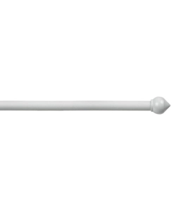 TUBO TENDA IN ACCIAIO COLORE BIANCO ESTENSIBILE DA 120 A 210 CM. CON TERMINALE A BULBO