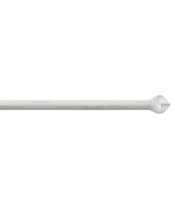 TUBO TENDA IN ACCIAIO COLORE AVORIO ORO ESTENSIBILE DA 120 A 210 CM. CON TERMINALE A BULBO