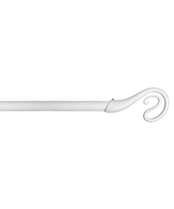 TUBO TENDA IN ACCIAIO COLORE BIANCO ESTENSIBILE DA 120 A 210 CM. CON TERMINALE NAIROBI