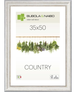 CORNICE IN LEGNO COLORE BIANCO "FABRIANO" - 35 x 50 CM