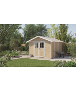 CASETTA DA GIARDINO IN PVC GROSFILLEX "SHERWOOD DECO 11" EFFETTO LEGNO 370X407X250 CM - COD. 22911681