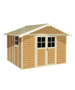 CASETTA DA GIARDINO IN PVC GROSFILLEX "SHERWOOD DECO 11" EFFETTO LEGNO 370X407X250 CM - COD. 22911681
