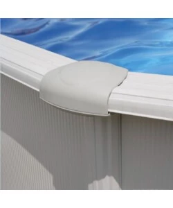 PISCINA FUORI TERRA OVALE GRE "ATLANTIS" IN ACCIAIO COLORE BIANCO 610X375X132 - COD. KITPROV618