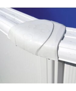 PISCINA FUORI TERRA ROTONDA GRE "FIDJI" IN ACCIAIO BIANCO 460X460X120 - COD. KIT460ECO