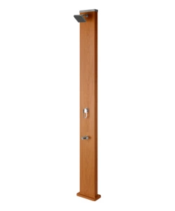GRE - DOCCIA SOLARE PER PISCINE RETTANGOLARE IN ALLUMINIO COLOR LEGNO - 32 LITRI - DSALC32W.