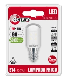 LAMPADINA LED PER FRIGO - TUBOLARE