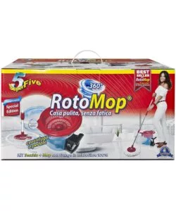 LAVAPAVIMENTI ROTOMOP KIT 360° CON PEDALE.