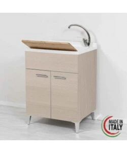 LAVATOIO STELLA RIFINITO LARICE, 60X50X83CM