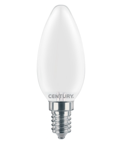 LAMPADINA LED INCANTO SATEN CANDELA LISCIA 4W E14 6000K 470 LM