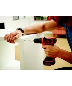 TRAPANO AVVITATORE A BATTERIA COMPATTO BLACK+DECKER "BDCDD12KB-QW" 2 BATTERIE 10,8V 1,5AH