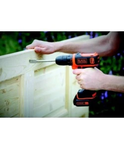 TRAPANO AVVITATORE A BATTERIA COMPATTO BLACK+DECKER "BDCDD12KB-QW" 2 BATTERIE 10,8V 1,5AH