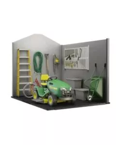 CASETTA DA GIARDINO KETER "OAKLAND 759" IN DUOTECH COLORE GRIGIO CON PORTA BATTENTE DOPPIA 229X287X242 CM