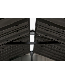 CASETTA DA GIARDINO KETER "OAKLAND 7511" IN DUOTECH COLORE GRIGIO CON PORTA BATTENTE DOPPIA 230X350X242 CM