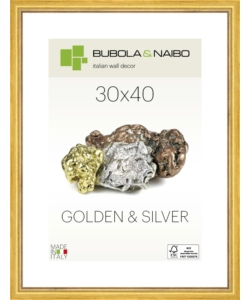 CORNICE IN LEGNO COLORE ORO "MARISA" - 30 x 40 CM