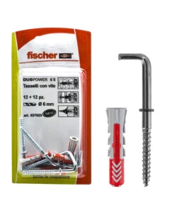 TASSELLI UNIVERSALI DUOPOWER 6 C/2 K con gancio medio