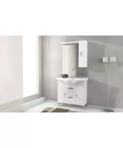 MOBILE BAGNO "ROVERETO 80" BIANCO, 80X33,5X190 CM