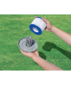 SET 2 PEZZI CARTUCCIA DI RICAMBIO PER FILTRO PER PISCINA IDROMASSAGGIO LAY-Z-SPA DI TIPO VI BESTWAY - COD. 60311