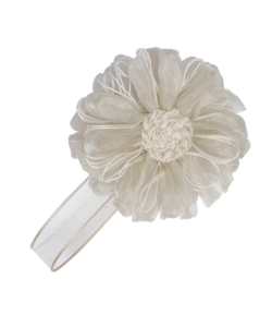 CALAMITE FIORE ORGANZA E COTONE