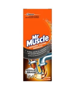 DISGORGANTE GRANULARE PER CUCINA "MR MUSCLE NIAGARA", 250 GR