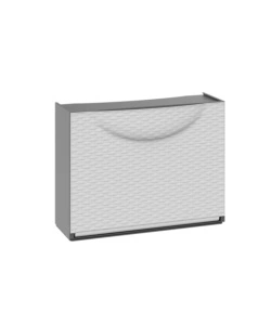 SCARPIERA MODULARE "HARMONY" EFFETTO RATTAN BIANCO 51X19X39 CM