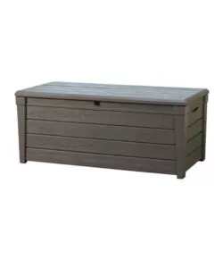 BAULE DA ESTERNO KETER "BRIGHTWOOD" IN RESINA MARRONE EFFETTO LEGNO 454 LT 145X69,7X60,3 CM