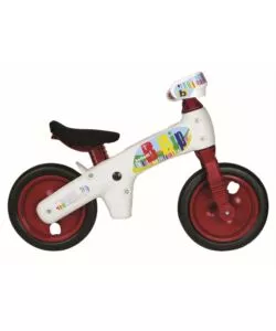 BELLELLI BICICLETTA SENZA PEDALI B-BIP BIANCA E ROSSA