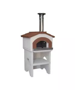 FORNO PIZZA A LEGNA IN CEMENTO LINEA VZ "GARDEN CHEF" 2 PIZZE