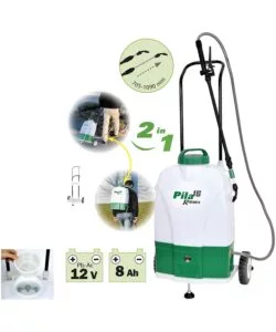 NEBULIZZATORE RIBIMEX ELETTRICO A BATTERIA CON RUOTE 16 LITRI "PILA 16".