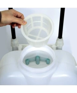 NEBULIZZATORE RIBIMEX ELETTRICO A BATTERIA CON RUOTE 16 LITRI "PILA 16".