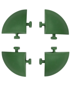 KIT 4 ANGOLARI POLIPROPILENE VERDE PER PAVIMENTAZIONE ESTERNA, 54X54X25 MM
