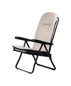 SDRAIO DA ESTERNO PIEGHEVOLE RECLINABILE BEIGE 171X60X63 CM