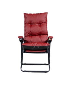 SDRAIO PIEGHEVOLE RECLINABILE IMBOTTITA IN ECOPELLE BORDEAUX 173X60X63 CM