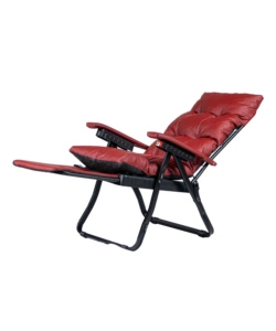 SDRAIO PIEGHEVOLE RECLINABILE IMBOTTITA IN ECOPELLE BORDEAUX 173X60X63 CM