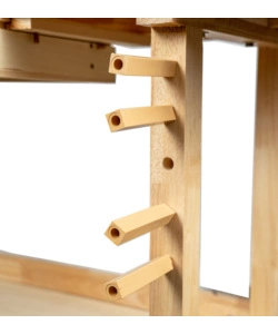 BANCO DA LAVORO EASY SYSTEM IN LEGNO DI QUERCIA 148X61x86CM