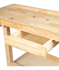 BANCO DA LAVORO EASY SYSTEM IN LEGNO DI QUERCIA 148X61x86CM