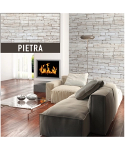 LASTRA DECORATIVA IN POLIPROPILENE CON STAMPA EFFETTO IN PIETRA, 100X50 CM