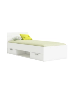 LETTO SINGOLO "MICHIGAN" BIANCO 90X200 CM