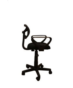 SEDIA DA UFFICIO NERA "SPOT2" CON BRACCIOLI, 54X44X87 CM
